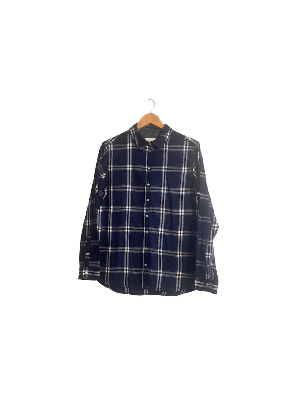 JACHS Girlfriend NY Women’s M Blue Plaid Pearl Snap Western Shirt